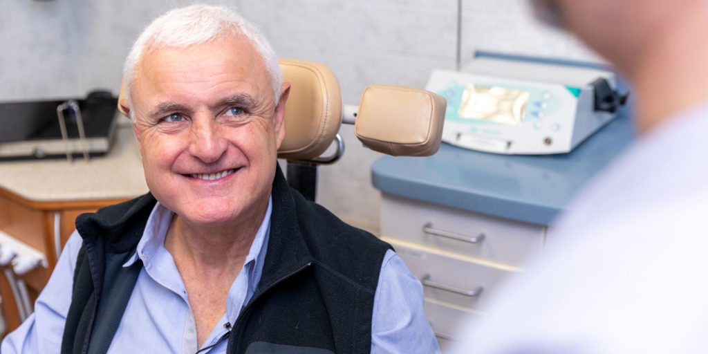 dental implants patient smiling